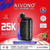 Aivono Aim Boom 25000 Disposable Vape Pen - 28ml E-Liquid, 25000 Puffs, Rechargeable, Type-C, 10 Flavors - Image 2